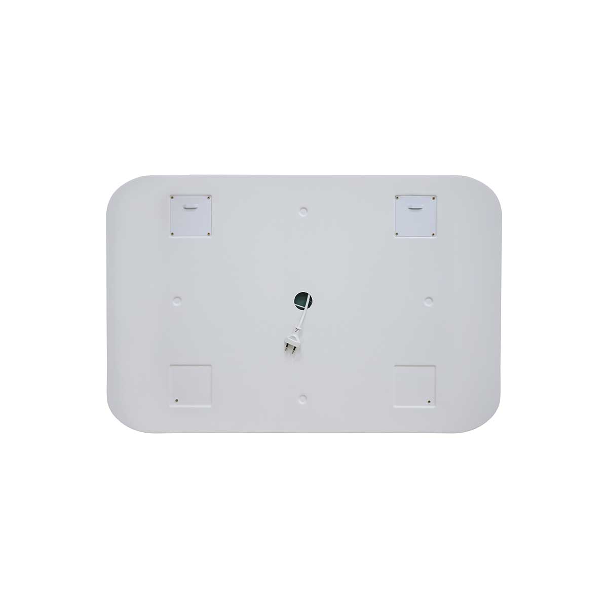 Зеркало LED VLM-2A100-2W  1000x800 c сенсорным выключателем и диммером, часы+антизапотевание