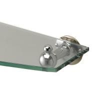 Devon&Devon New York Полочка стеклянная, никель блестящий