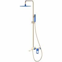 Душевая система Boheme Q 148-GUV Золото Синяя
