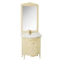 BELLA База 64xH81x48 см. для раковины 73 см, 2 двери с лилией филенчатые, цвет: DECAPE SABBIA