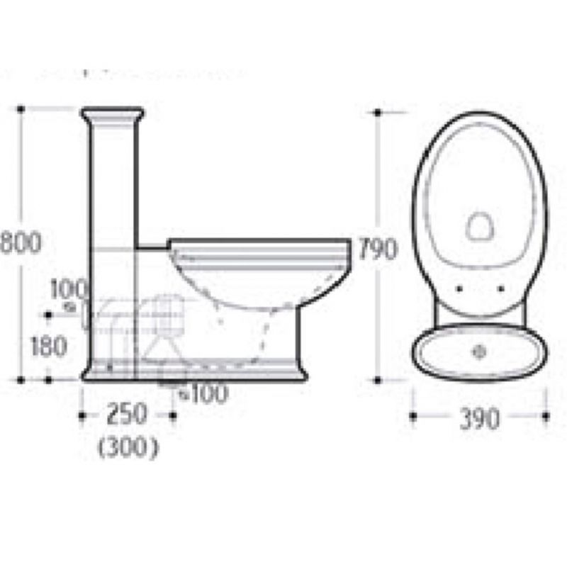 Унитаз с бачком напольный Puro с узором CHROME