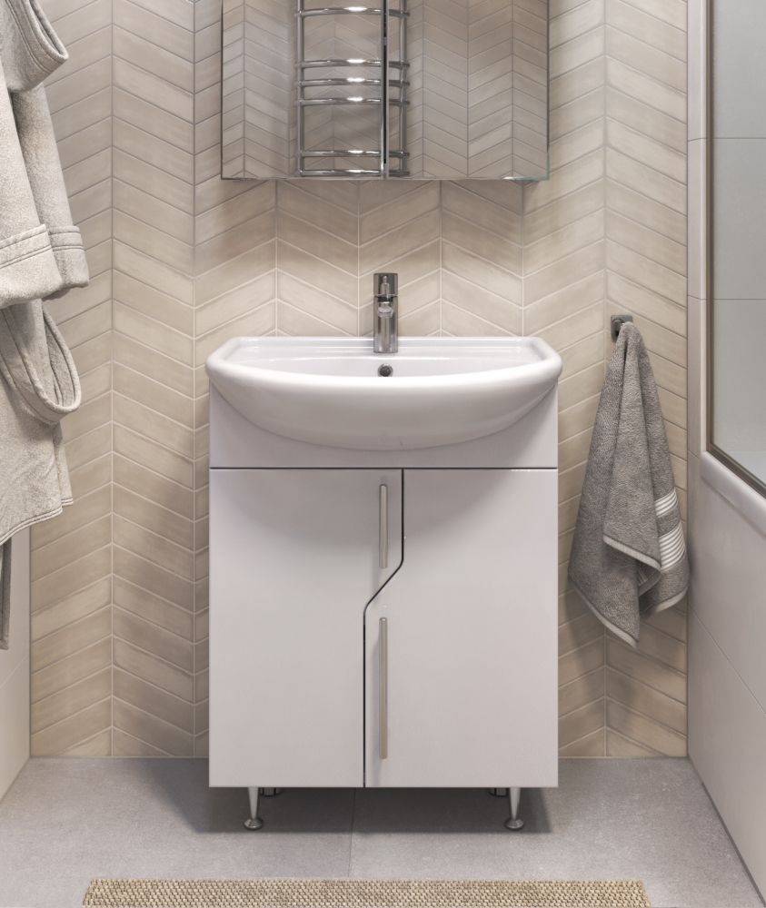 Тумба под раковину напольная VIGO Grand tn.GRA.BAL.55.2D, 55 см, артикул tn.GRA.BAL.55.2D