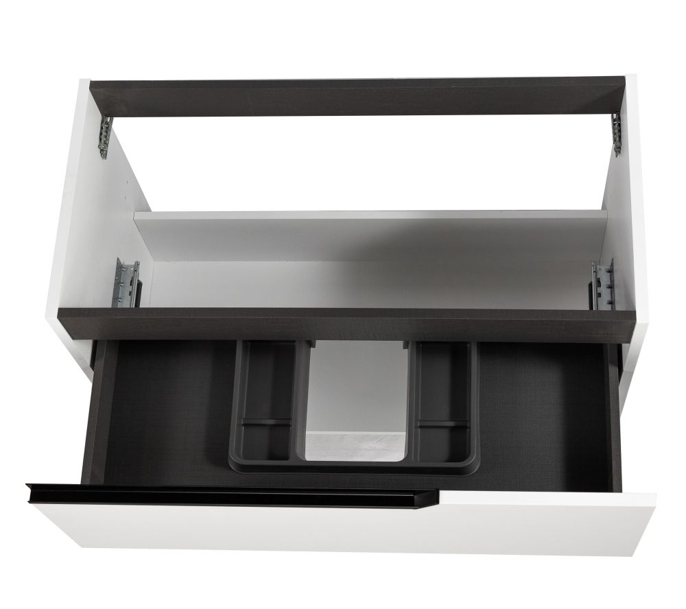 Комплект мебели Visobath Eleven, 1000 мм левый, цвет белый матовый лак (B-Ada), артикул 85606/B-Ada/EL