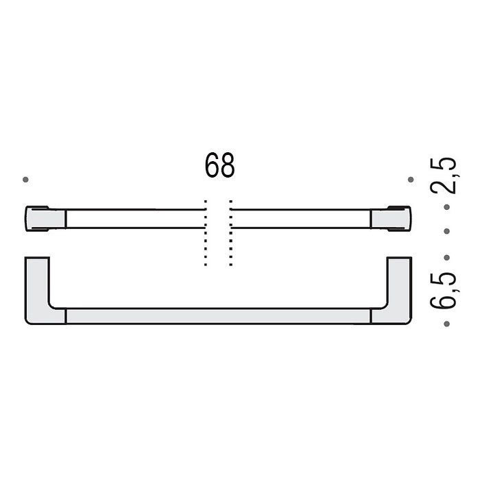 Colombo Lulu Полотенцедержатель 68 см, цвет: PVD золото Colombo Lulu Полотенцедержатель 68 см, цвет: PVD золото