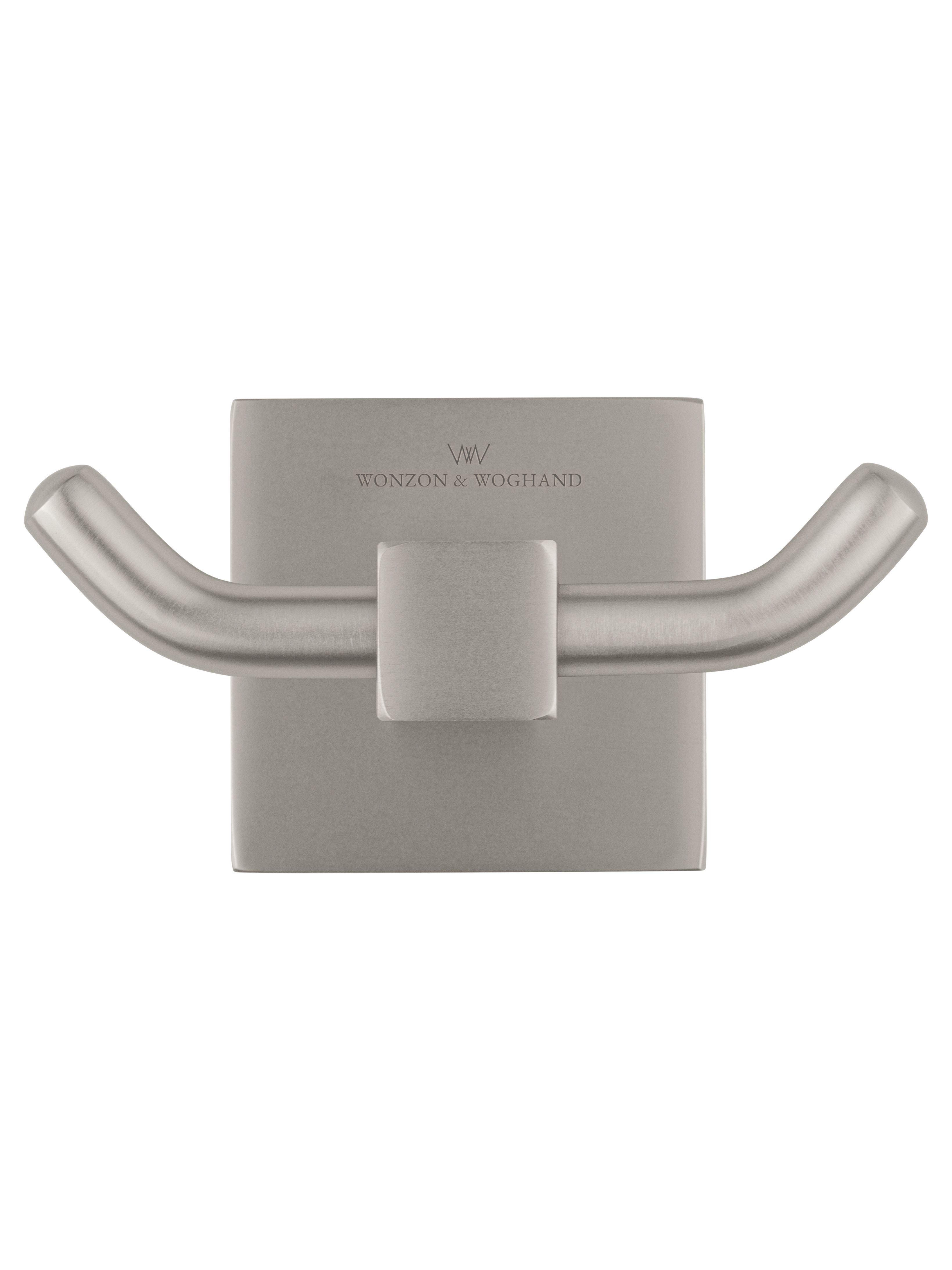 Двойной крючок для ванной WONZON & WOGHAND POLO, Брашированный никель (WW-8925-BN)