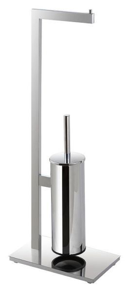 Стойка Beta с держателем туалетной бумаги и туалетной щеткой 150x710x255мм, хром