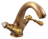 Смеситель для раковины Rav Slezak Morava retro MK428.5SM бронзовый