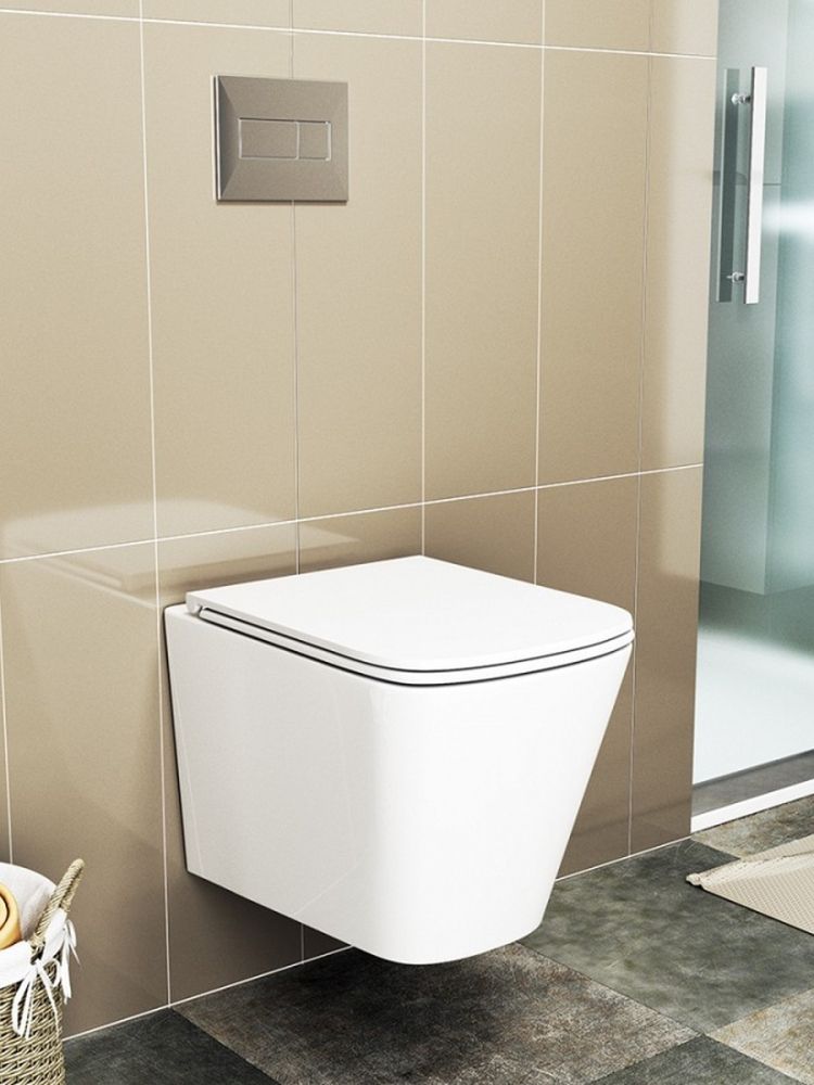 Унитаз подвесной Maretti Umbria безободковый с микролифтом, UM10PBM08-844, белый, артикул UM10PBM08-844