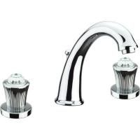 Fiore Venere Sky, двухвентильный смеситель для раковины на 3 отверстия, цвет хром - Swarovski