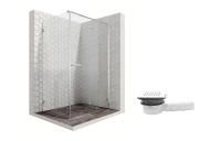 Душевой уголок Ambassador Abner 10011103R-MA1, прямоугольный, точечный трап, 120х80