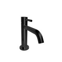 Bongio ON Смеситель для раковины на 1 отв. с донным клапаном clic clac из латуни. цвет матовый черный хром