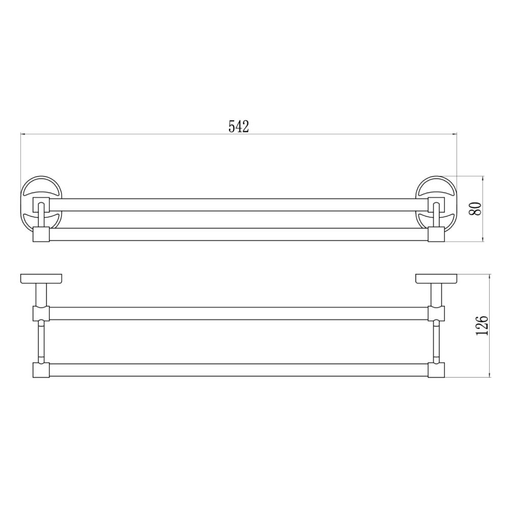 Полотенцедержатель Savol S-007048, хром