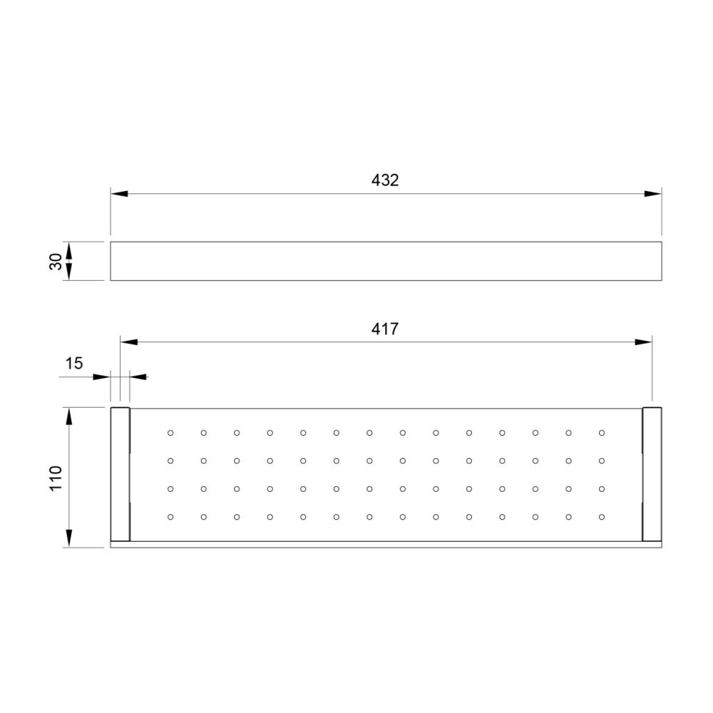 Полка в ванную Timo Petruma черное золото (15273/18), артикул 15273/18