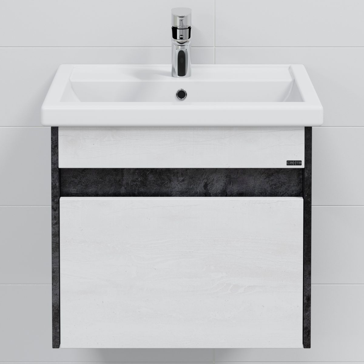 Тумба для умыв. "Мира 60" светлая 1 ящ. подвес. (ум. Fest 60)