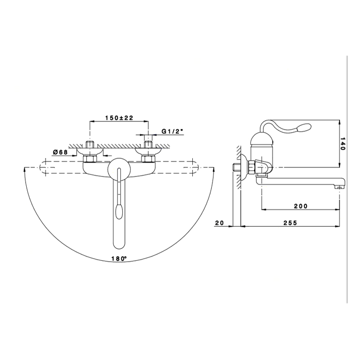 Nicolazzi P.m. Blanc Смеситель для раковины однорычажный, ручки белая керамика, цвет: хром