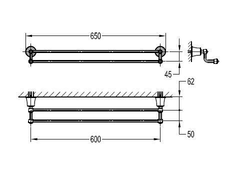Полотенцедержатель CEZARES LIBERTY AM-F-8982