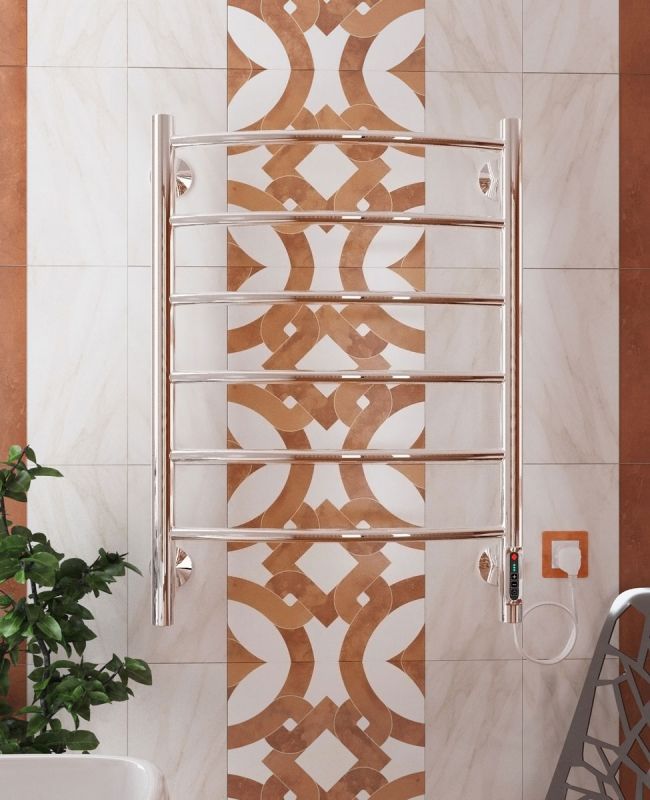 Электрический полотенцесушитель Terminus Классик П6 450x650 4660059580203 Хром