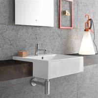 GLOBO Forty3 Раковина полувстраиваемая 55*47*h14см, с 1 отв. под смеситель, с переливом, цвет белый GLOBO Forty3 Раковина полувстраиваемая 55*47*h14см, с 1 отв. под смеситель, с переливом, цвет белый