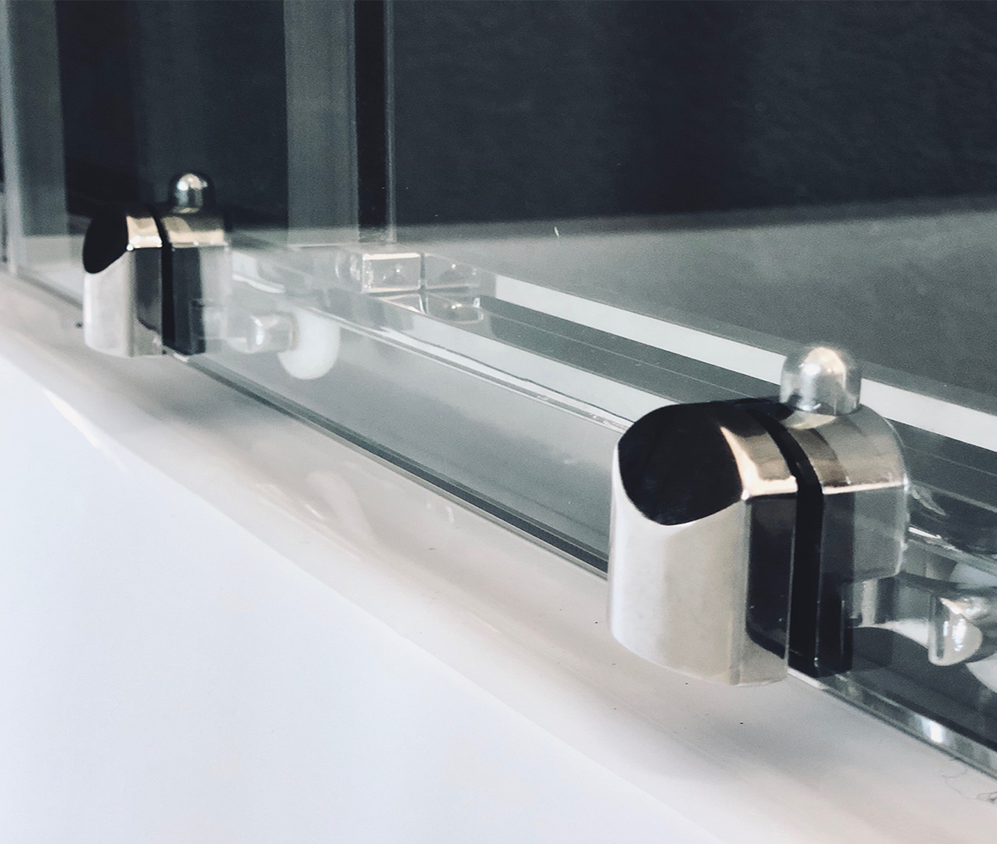 Душевой угол Royal Bath RB 100BK-T-CH (прозрачное)