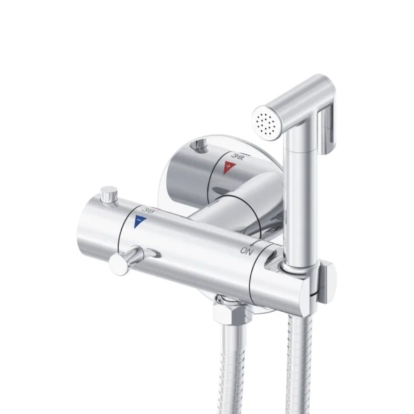 Гигиенический душ с термостатом Rose R915, хром