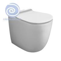 SIMAS Vignoni унитаз напольный приставной безободковый &quot;Rimless&quot; 56*36,5см, слив универсальный, смыв Tornado, цвет: белый матовый