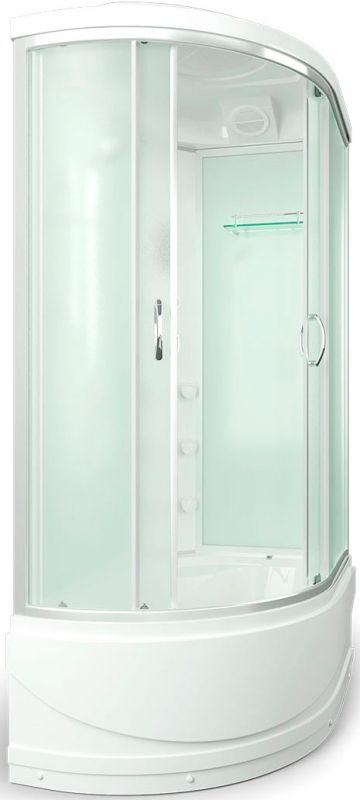 Душевая кабина Erlit Comfort ER4512TPL 120x80 Задняя стенка белая дверцы матовые Душевая кабина Erlit Comfort ER4512TPL 120x80 Задняя стенка белая дверцы матовые