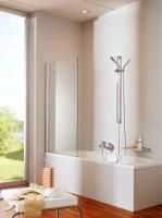 Шторка на ванну Huppe Design Pure 8P2080.087.321 Профиль матовое серебро, прозрачное стекло Шторка на ванну Huppe Design Pure 8P2080.087.321 Профиль матовое серебро, прозрачное стекло