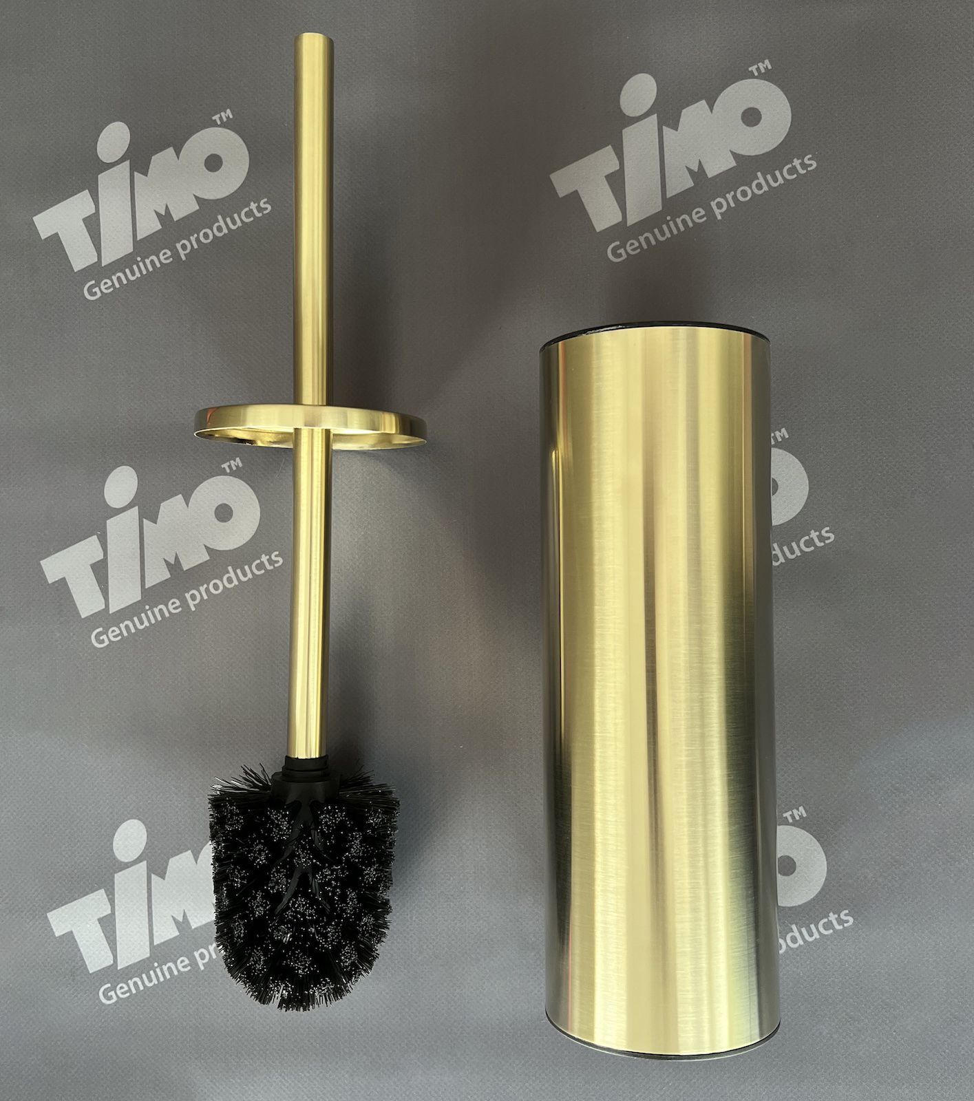 Щетка для туалета напольная Timo Saona 13161/17 золото матовое, артикул 13161/17