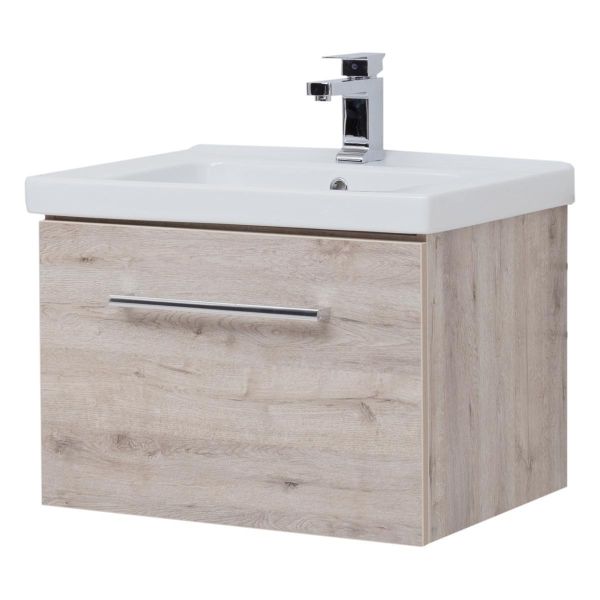 Тумба под раковину подвесная Dreja Big Inn 65 см, дуб кантри