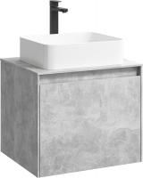 Mobi Корпус подвесной тумбы 60 см под умывальник , цвет бетон светлый