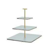 ADJ Сервировочная стойка, 30x30xH35 см.,ручка "Т", цвет: небесный голубой, фурнитура золото