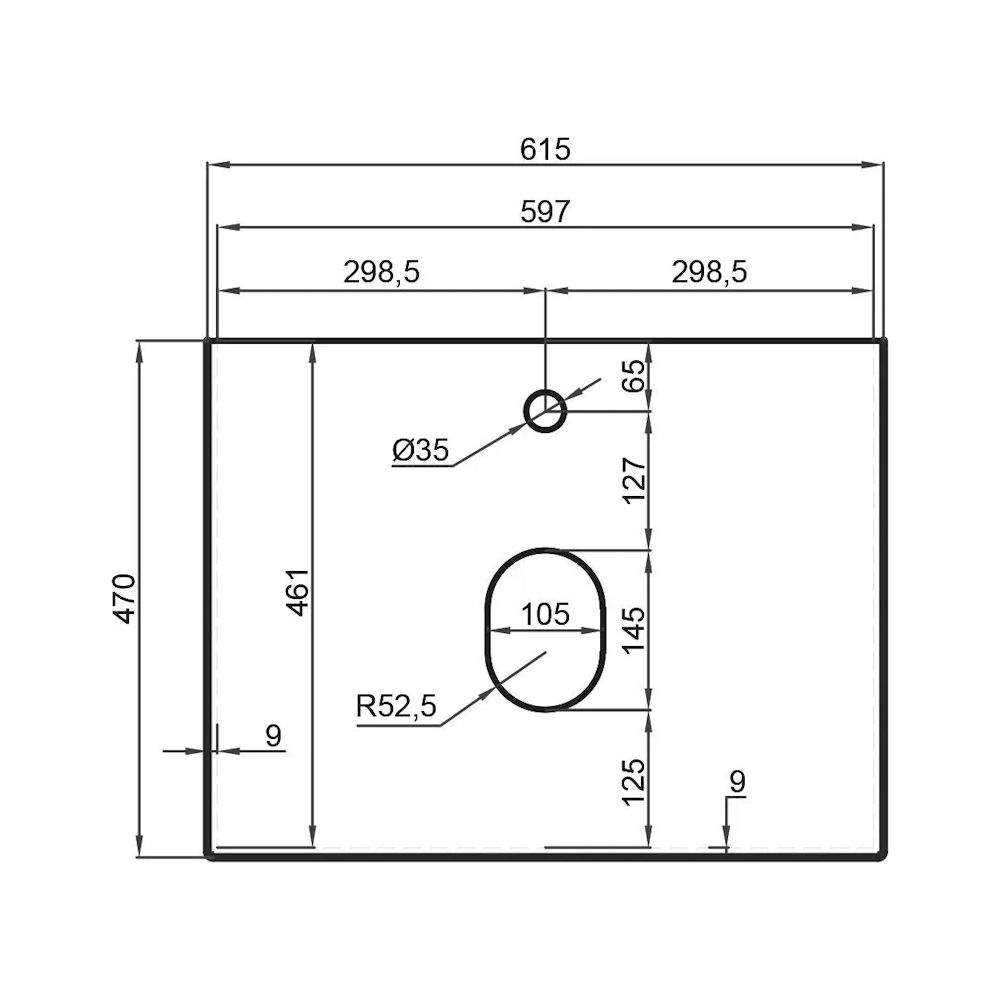 Столешница La Fenice Granite Gray Structural Terra 60 см, белая