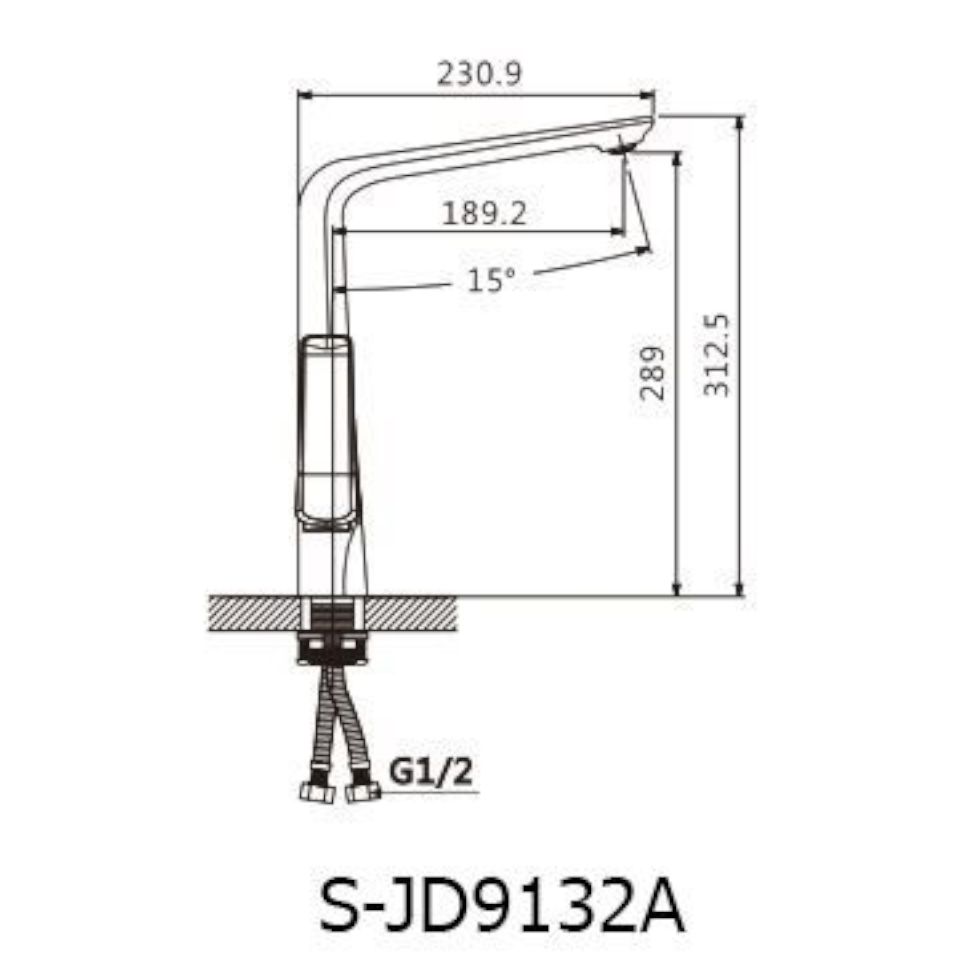 Смеситель для кухни Savol S-JD9132AW, белый