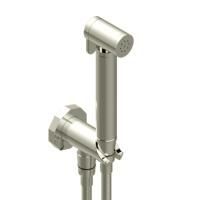 THG Les Ondes Гигиенический душ с настенным держателем с подводом воды и шлангом 1250 мм., цвет Matt nickel