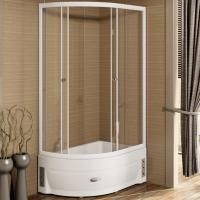 Душевой уголок Radomir 120x80 R 1-03-1-2-0-0090 с поддоном профиль Белый стекло прозрачное