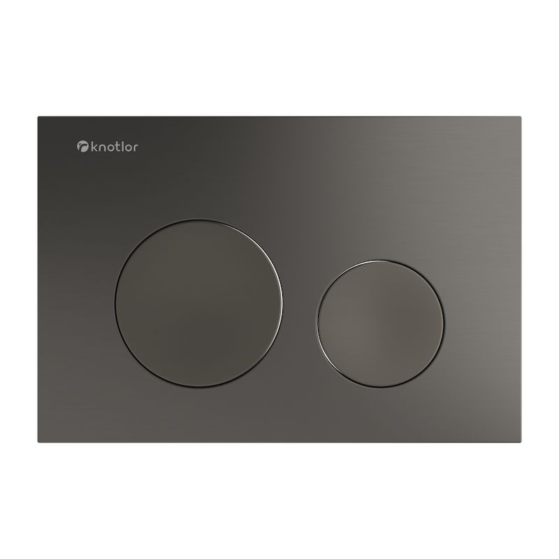 Клавиша смыва Knotlor BIS102GM, вороненая сталь