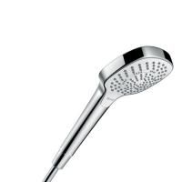 HG Croma Select E Multi Ручной душ 110 3jet (SoftRain, IntenseRain, массажная), EcoSmart, цвет: белый/хром HG Croma Select E Multi Ручной душ 110 3jet (SoftRain, IntenseRain, массажная), EcoSmart, цвет: белый/хром