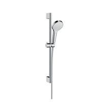 Душевой гарнитур, Hansgrohe, Croma Select S, размер штанги, мм-650, размер шланга, мм-1600, диаметр ручного душа, мм-110, количество режимов-1, тип струи-Rain, цвет-белый/хром Душевой гарнитур, Hansgrohe, Croma Select S, размер штанги, мм-650, размер шланга, мм-1600, диаметр ручного душа, мм-110, количество режимов-1, тип струи-Rain, цвет-белый/хром