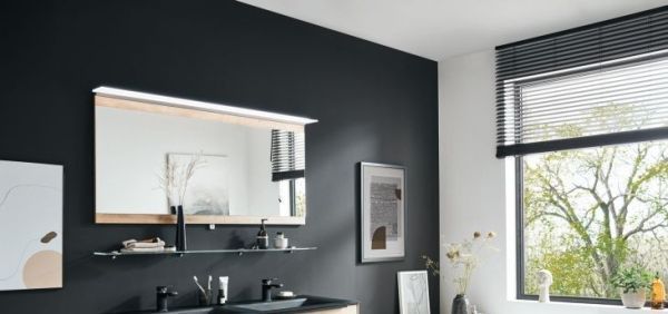 Puris Rounds, зеркало с LED подсветкой и сенсором 934 мм, цвет дуб натуральный