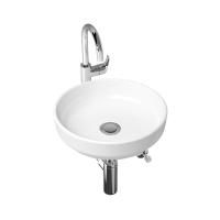 Комплект 4 в 1 Lavinia Boho Bathroom Sink Slim 21510201, накладная фарфоровая раковина 40 см, смеситель с донным клапаном, латунный сифон, угловые вентили 2 шт.