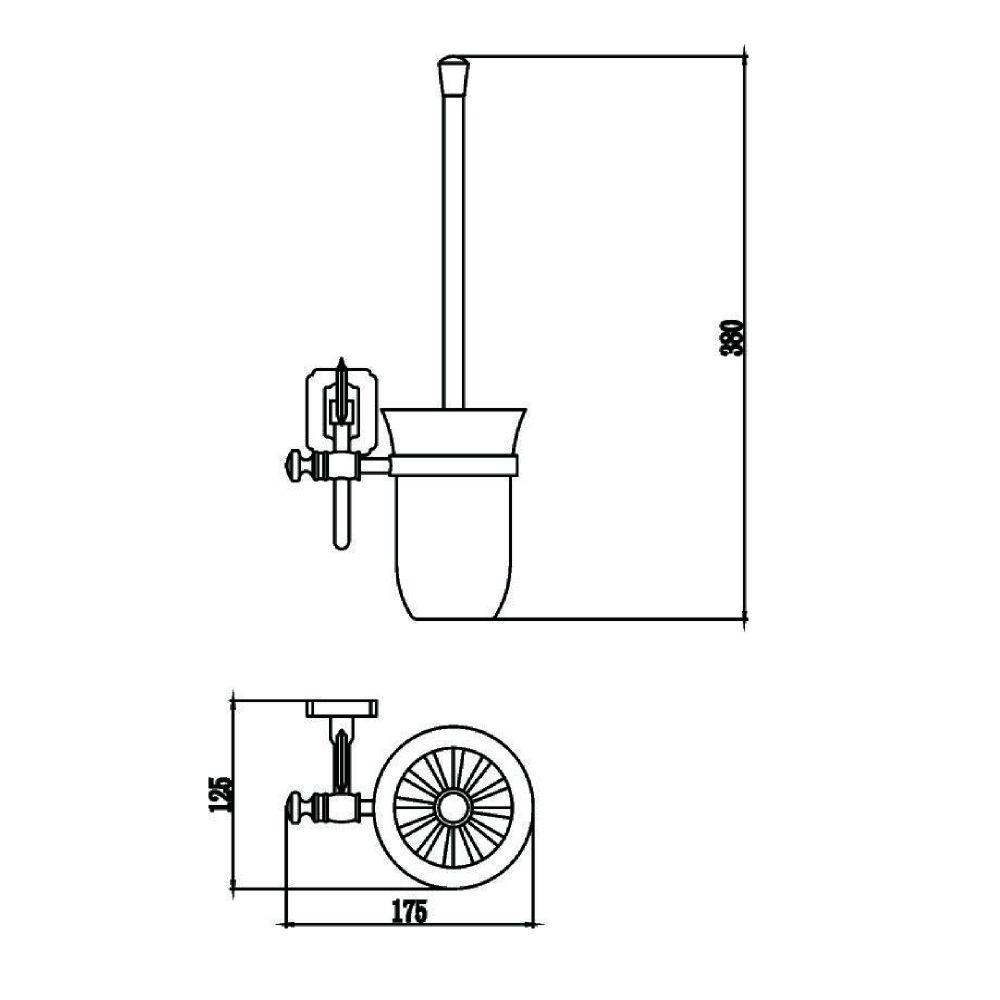 Ершик Savol S-006494, бронза, артикул S-006494