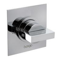 Bongio Domino Q Переключатель на 2 положения настенный, встраивамый, в комплекте с встраиваемой частью, цвет хром