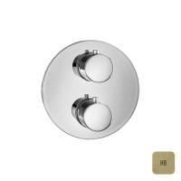 Almar ROUND CORE Внешняя часть термостата на 2 потребителя, High Brass Brushed PVD Almar ROUND CORE Внешняя часть термостата на 2 потребителя, High Brass Brushed PVD
