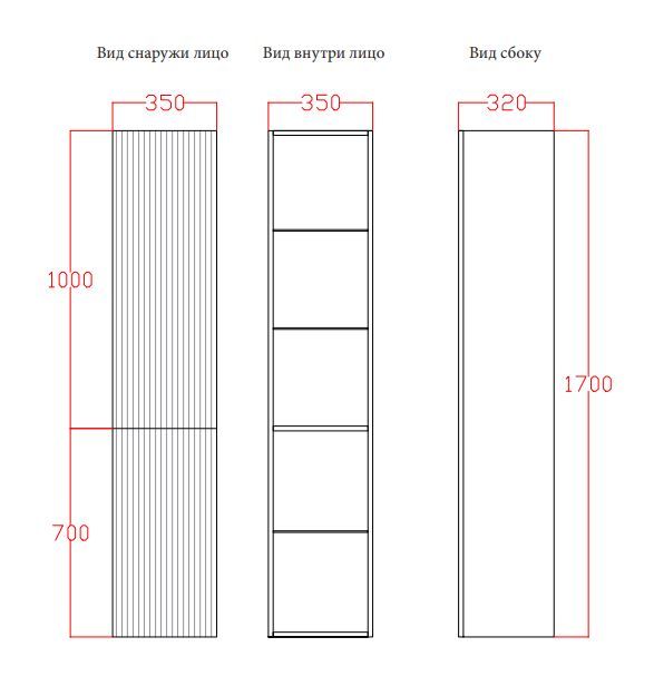 TW Shape подвесной пенал 170х32х35см, 2 двери петли справа-DX, 3 стеклянные полочки, 1 несъемная, цвет: серый матовый RAL7016 TW Shape подвесной пенал 170х32х35см, 2 двери петли справа-DX, 3 стеклянные полочки, 1 несъемная, цвет: серый матовый RAL7016