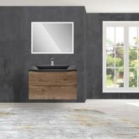 База под раковину Mia 750 подвесная, 2 выкатных ящика soft close, V.Oak