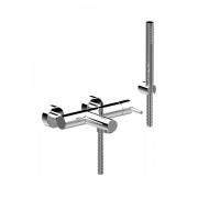 Bongio T.Ube Смеситель для ванны настенный, с ручной лейкой, цвет хром
