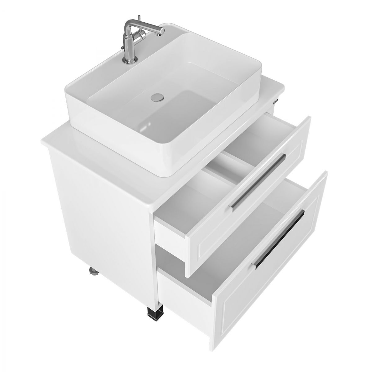 Тумба под раковину Санта Нептун 80 230007н напольная, со столешницей  ( ум. Гамма56)