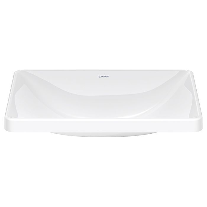 Раковина, Duravit, D-Neo, ширина, мм-600, глубина, мм-435, тип установки-встраиваемый, отверстия для смесителя-отсутствует, перелив-нет, цвет-белый, артикул 0358600079