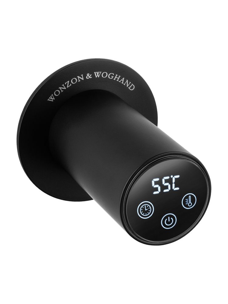 Полотенцесушитель электрический встраиваемый WONZON & WOGHAND BADEN, Черный матовый (WW-AL366-MB)