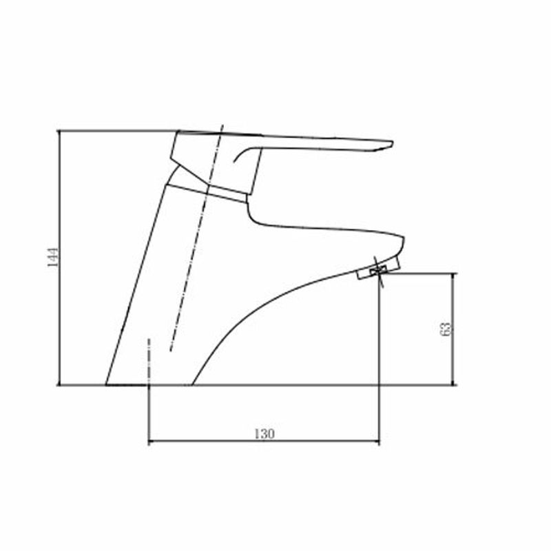 Смеситель для раковины FASHUN A1007, хром